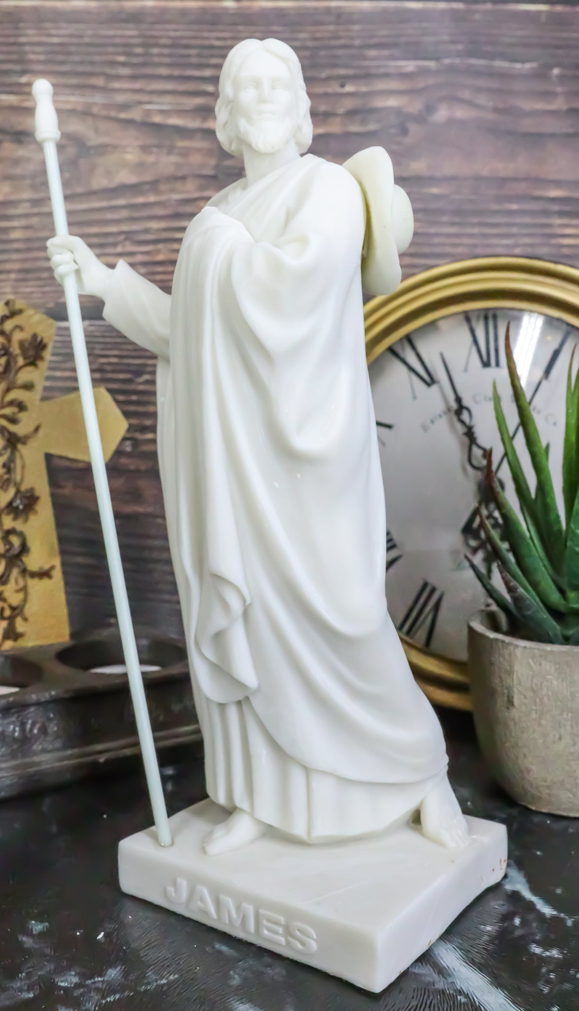 Thorvaldsen Copenhagen Museum Christ Hall Apostle James The Greater Statue 8"H - Ebros Gift