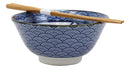 Made In Japan Lucky Cat Maneki Neko Colorful Porcelain Bowls With Chopsticks Set