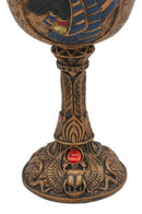 Egyptian Anubis Wine Goblet God Of The Dead And Afterlife Wine Chalice 6oz