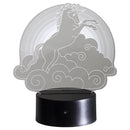 Ebros Sacred Unicorn Riding Night Clouds Acrylic Panel Colorful LED Night Light