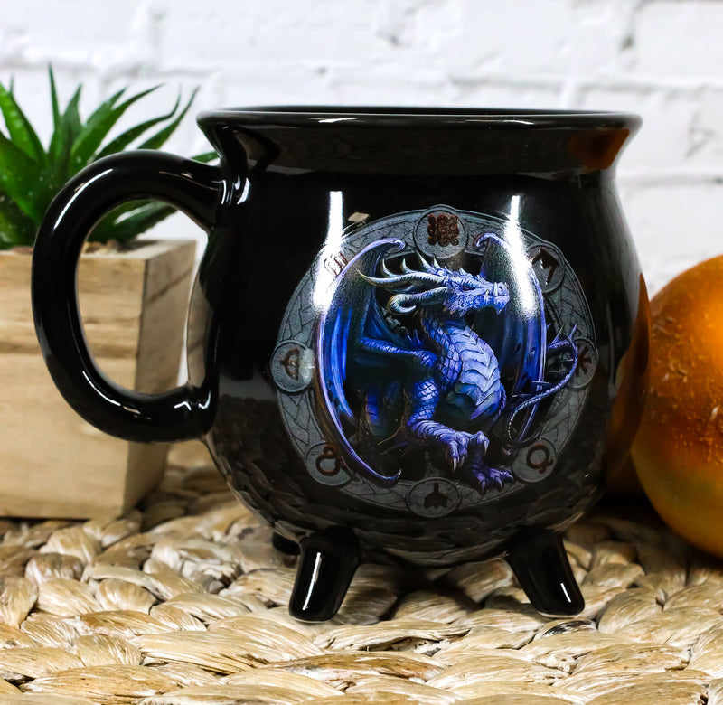 Wicca Sabbats Wheel of The Year Samhain Dragon Heat Color Changing Cauldron Mug