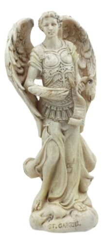 Ebros Holy Archangel Saint Gabriel Statue 5"Tall Power Of God And Patron of Baptism - Ebros Gift