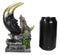 Howling Wolf Guardian of The Sacred Crescent Moon Backflow Cone Incense Burner