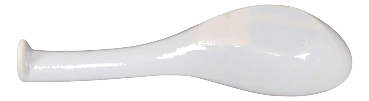 Ebros Made In Japan Ceramic Glossy White Soup Spoons With Ladle Hook Set Of 6