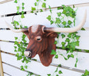 Large Texas Longhorn Bull Steer Cow Wall Decor Wild Cattle Beast 3D Art 34"L