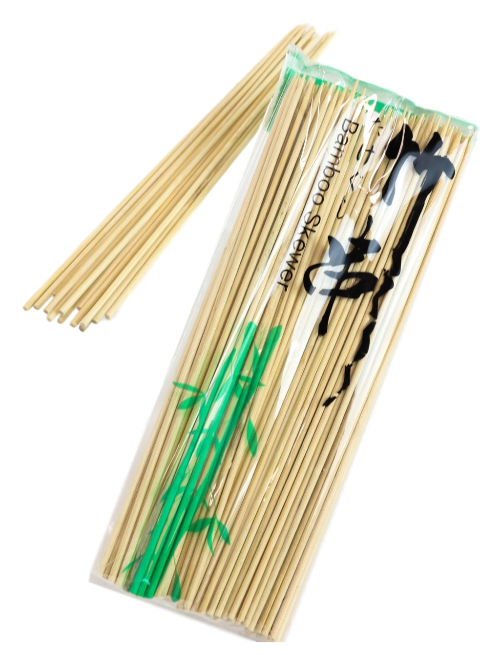 8"L Bamboo Skewers Sticks For BBQ Appetizer Fruits Cocktails Kabobs Pack Of 200