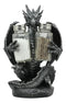 Blackened Spice Medieval Gothic Dragon Salt And Pepper Shakers Set Holder Statue
