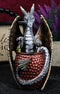 Spirit Cocktail Drink Moscow Mule Gray Dragon Bathing Faux Copper Mug Figurine