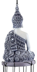 Feng Shui Buddhism Buddha Amitabha Meditating In Mudra Figurine Wind Chime Decor