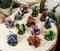 Ebros Medieval Renaissance Set of 12 Miniature Dragon in Different Poses Fantasy Dungeons and Dragons Mini Scale 2" Tall Decorative Sculptures