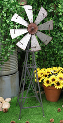 41" Oversized Galvanized Metal Rustic Country Farm Agricultural Windmill Outpost