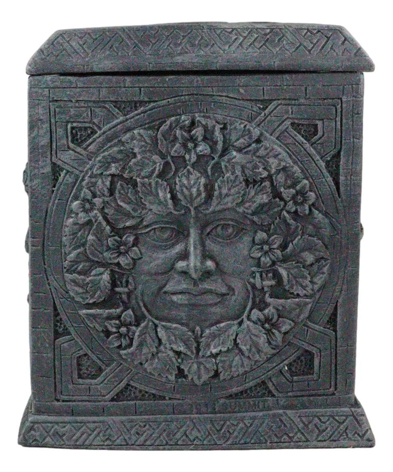 Wiccan Celtic Greenman Four Seasons Spring Summer Fall Winter Decorative Box