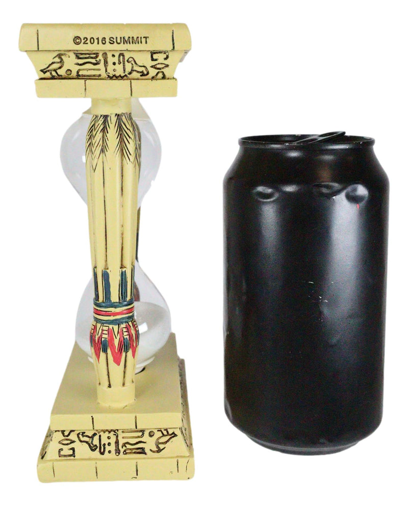 Ebros Gift Egyptian Memphis Palace Pillar Hieroglyphs Column Sandtimer Desktop Figurine
