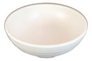 Pack Of 6 Contemporary Ridged 7.5"D Matte White Melamine Salad Pasta Soup Bowls