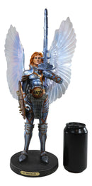 Ebros Large 18"H Colorful Saint Archangel Michael Holding Sword & Shield Statue