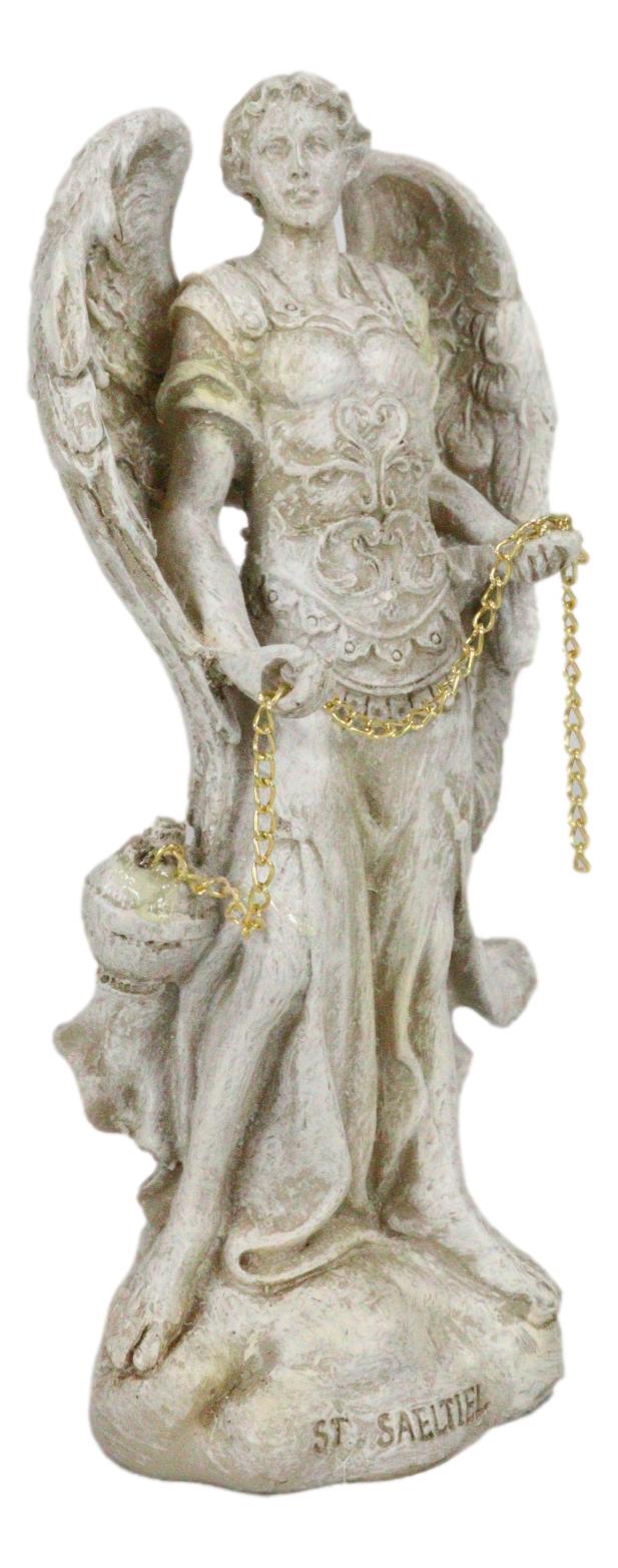 Ebros Holy Archangel Saint Sealtiel Statue 5"H Prayer of God Worship And Intercession - Ebros Gift