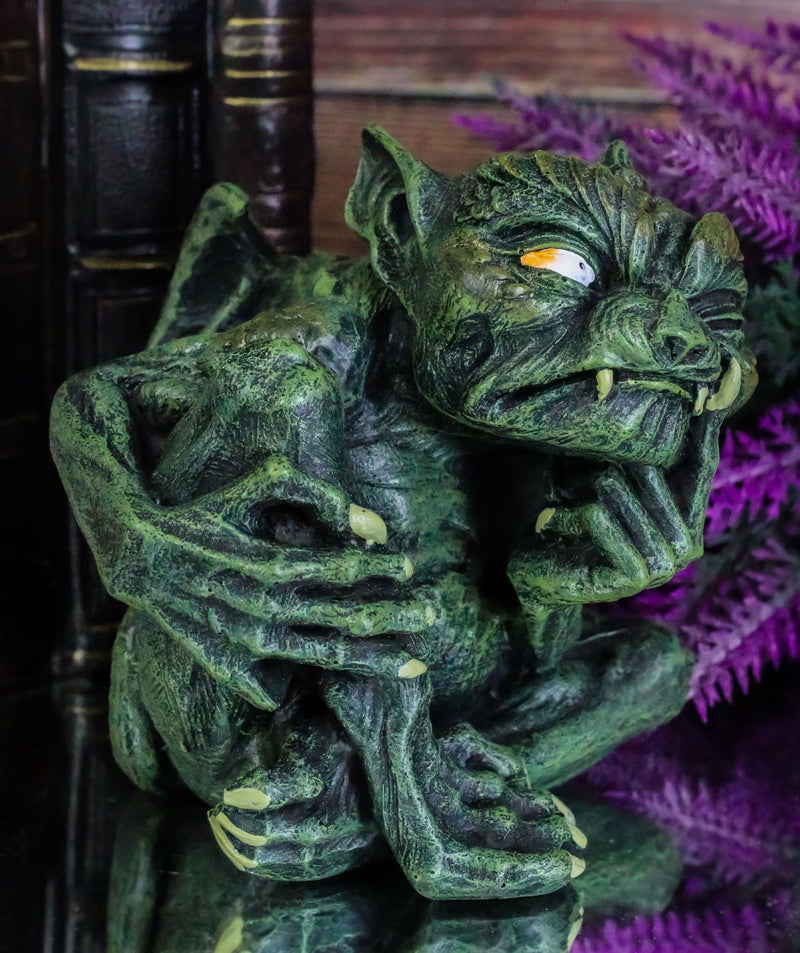 Cool Devilish Collectible Winged Toad Troll Gargoyle Figurine Sinister Doubter