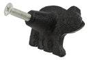 Cast Iron Rustic Western Black Bear Drawer Cabinet Door Knobs Hardware 12 Pack