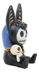 Egyptian Furrybones Anubis Figurine Small 3.5" Furry Bones Skeleton Decor Statue