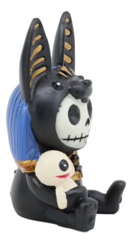 Egyptian Furrybones Anubis Figurine Small 3.5" Furry Bones Skeleton Decor Statue
