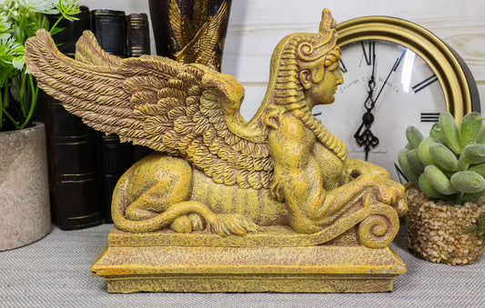 Ebros Egyptian Gods & Pharaohs Sphinx Lioness Guardian Figurine Egyptian Deity