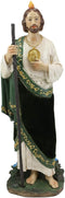 Ebros Apostle Saint Jude Thaddeus Resin with Velvet Fabric Outfit Statue 12"H