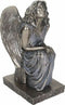 Ebros Christchurch Waiting Angel Of New Zealand Cathedral Figurine Replica 9.25"