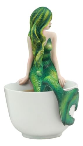 Amy Brown Tea Cup Atlantis Princess Green Emerald Mermaid Statue Mermaid Blend