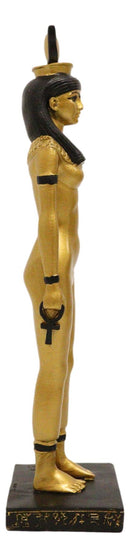 Ebros Egyptian Golden Goddess Hathor Motherhood Music Dance Patroness Figurine