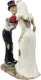 Ebros Love Never Die Romantic Skeleton Bridal Couple Wedding First Kiss Figurine