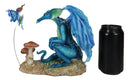 Amy Brown Strange Encounter Blue Dragon With Toadstool Pixie Fairy Figurine