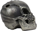 Ebros UFO Aqua Aeon Alien Invader Skull Statue 6.5" Long Skeleton Head Decor