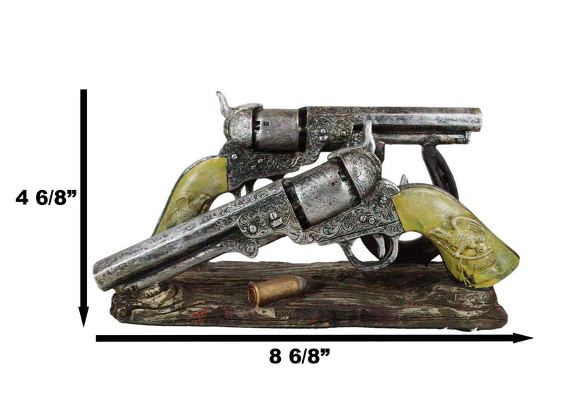 Rustic Country Double Six Shooter Pistols Western Cowboy Envelope Napkin Holder