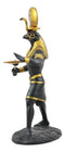 Egyptian God Horus Ra With Sun And Uraeus Disc Statue Deity of Sun War And Sky