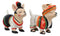 Kissing Mexican Chihuahua Dogs With Sombrero Hat Ceramic Salt And Pepper Shakers