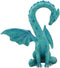 Ebros Valentine Cupid Love Blue Dragon Figurine 5.5"Tall Romantic Male Dragon