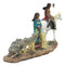 Indigenous Native American Indian Family With Horse And Wolves Migration Statue