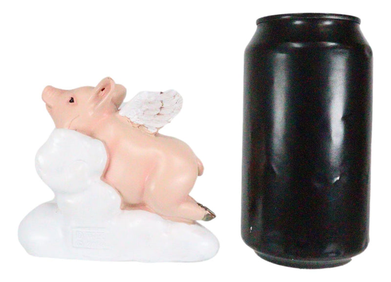 Ebros When Pigs Fly Heavens Flying Pig With Angel Wings On Cloud 9 Statue 4"L