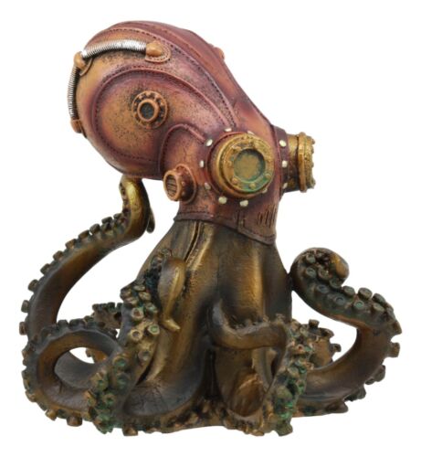 Ebros Steampunk Giant Kraken Octopus Marauder Statue 5.5"Tall Deep Sea Military