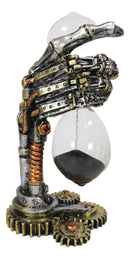 Chronos Time Warp Steampunk Robotic Cyborg Hand Gearwork Clockwork Sand Timer