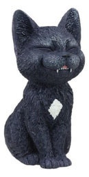 Ebros Sinister TeeHee Pets Grinning Black Cat Figurine 4"Tall Wild Kitten Statue