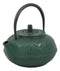 Japanese Tetsubin Green Cast Iron Teapot In Oriental Bamboo Design Tea Pot 20oz