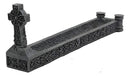 Ebros Gift Celtic Memorial Rest in Peace Tomb Trinity Ringed High Cross Incense Holder Burner Figurine 10.25" Long Medieval Renaissance Knotwork Tattoo Decor Sculpture