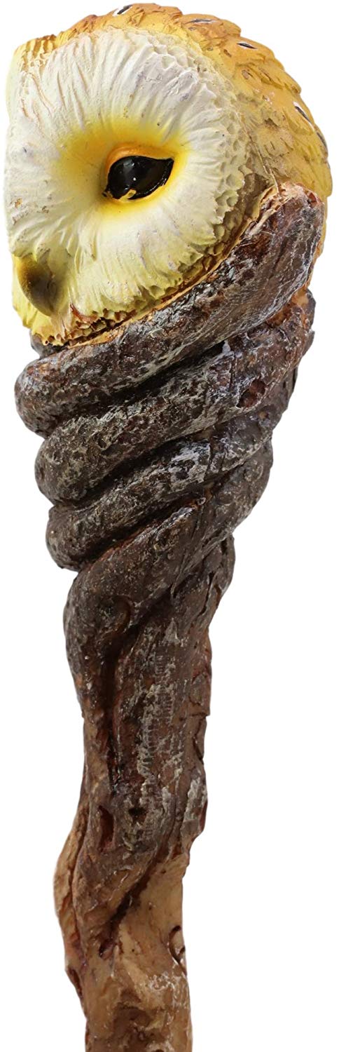 EbrosWise Owl of Artemis Cosplay Wand 9.5" Tall Accessory Fantasy Decor