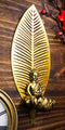 Ebros Meditating Buddha On Lotus With Leaf Tea Light Votive Candle Holder Wall Decor