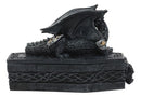 Celtic Knotwork Mythical Alchemy Dragon On Coffin Decorative Trinket Jewelry Box