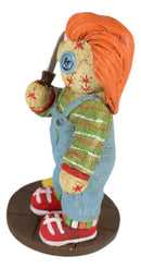 Ebros Child's Play Buddi Horror Doll Chucky Holding Knife Pinheadz Monster