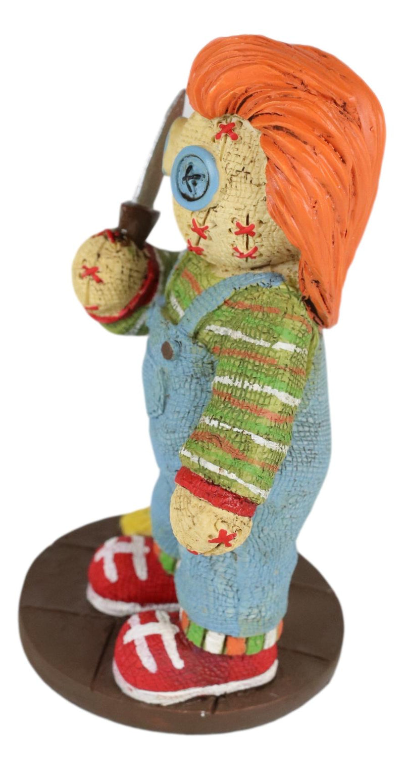 Ebros Child's Play Buddi Horror Doll Chucky Holding Knife Pinheadz Monster