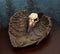 Ebros Edgar Poe Gothic Winged Raven Skull Jewelry Coin Dish Ashtray Figurine