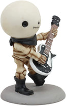 Bone Rockers Lucky Drummer Electric Bassist and Guitarist Skeleton Figurine Set